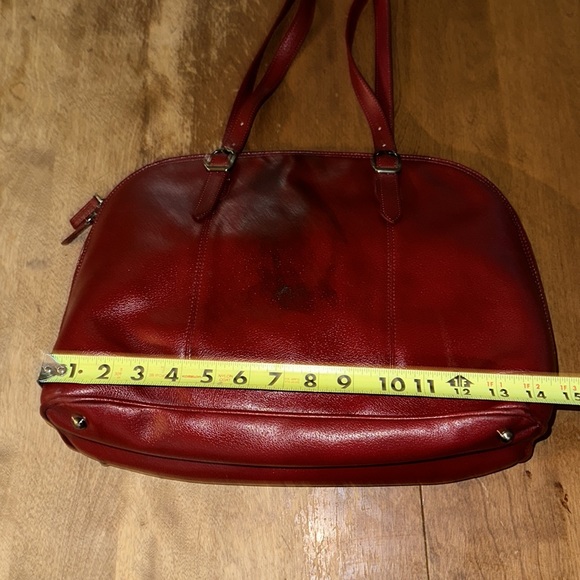 El Portal Red Leather Bag - Picture 6 of 13